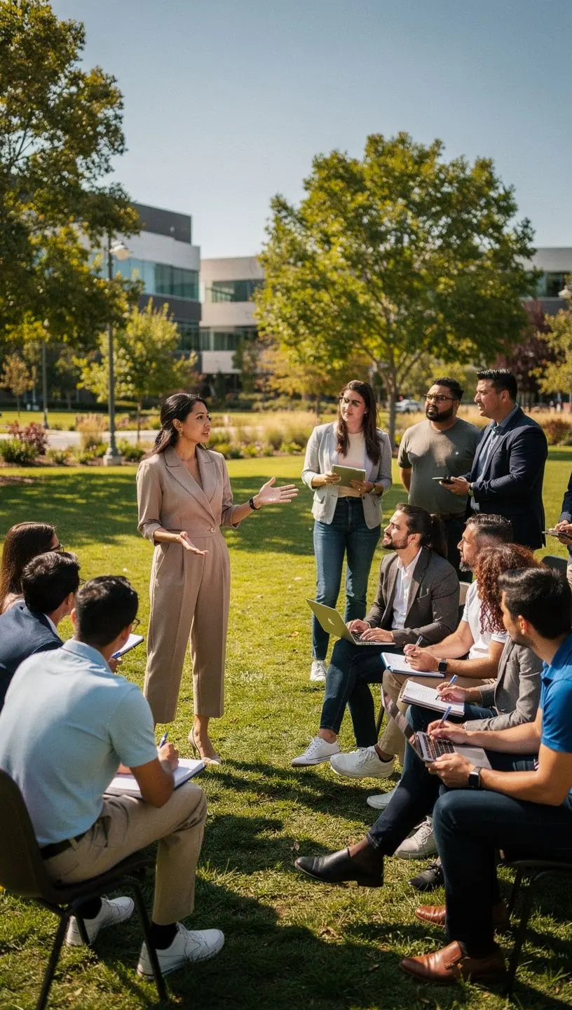 Small business owner developing automation strategies for efficiency.