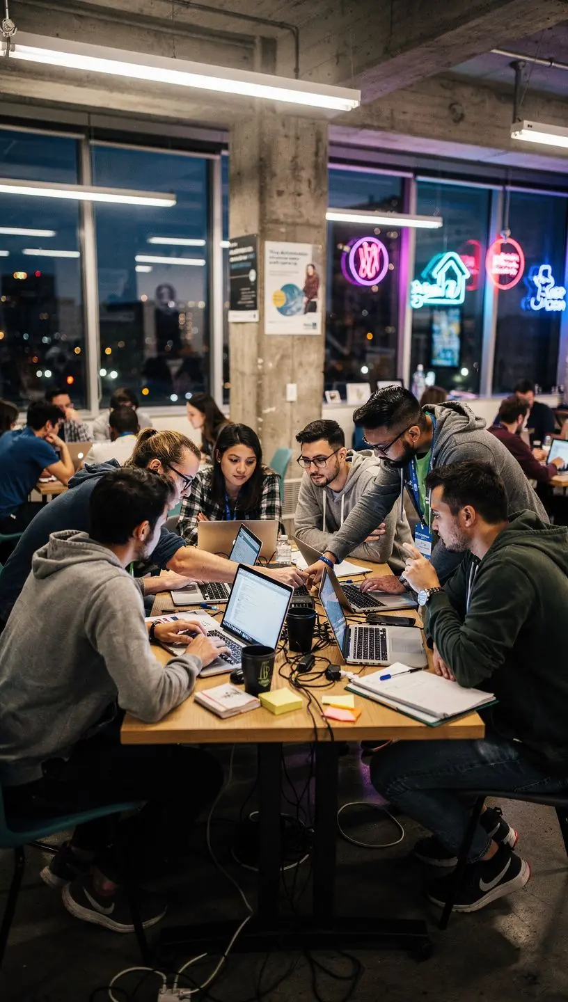 Professional team collaboration